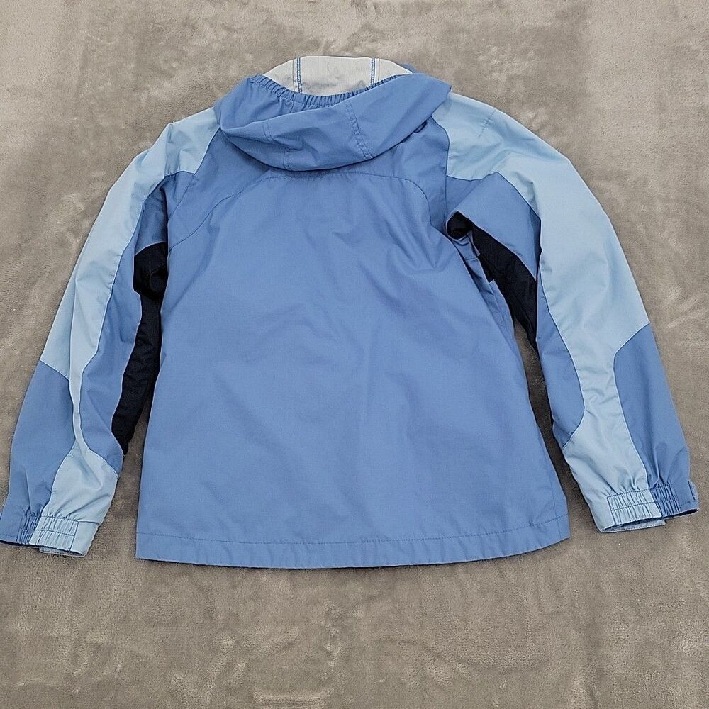 Columbia Vertex Youth Jacket Size 10/12 Blue Double Zipper Pockets Lightweight - Picture 6 of 15